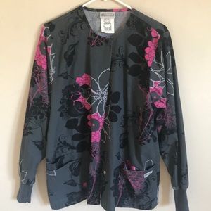 •LONG SLEEVE SCRUB TOP•